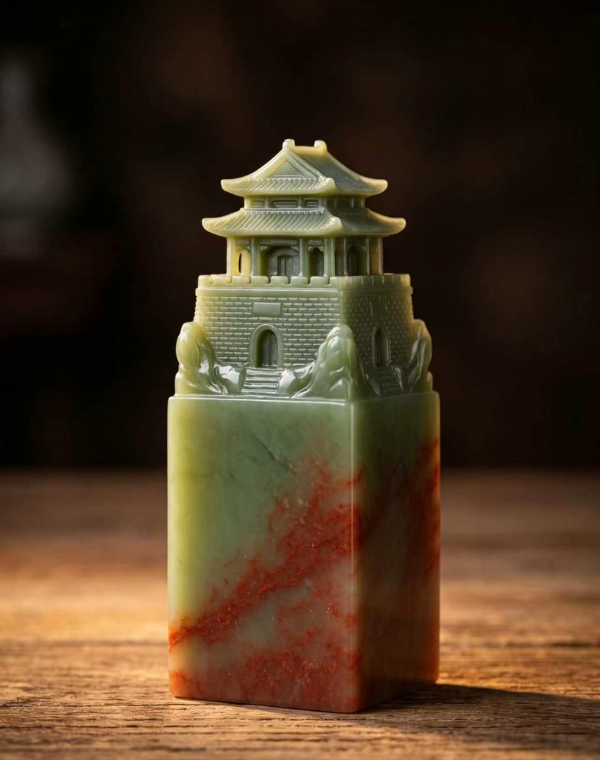 Jade tower seal souvenir